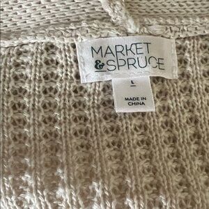 Market & Spruce Women's Beige Knit Sweater never worn